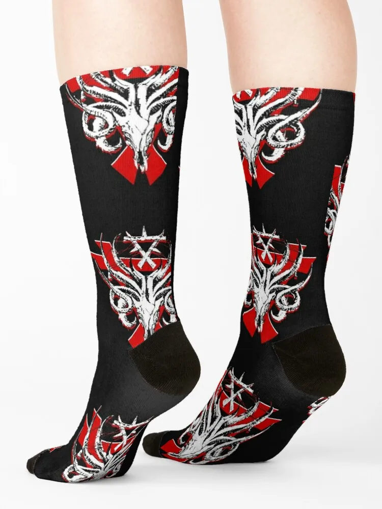 Skaven Great Horned Rat Socks new year colored compression sheer Woman Socks Men's