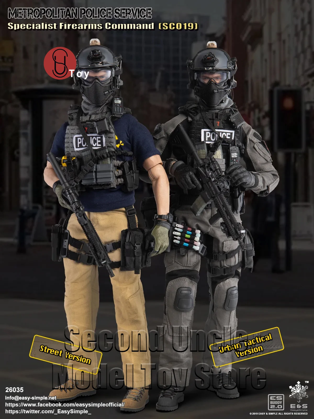

Easy&Simple ES 26035 S R 1/6 British SFC Specialist Firearms Command SCO19 Emergency Call Military Action Figure Fu Model Toys