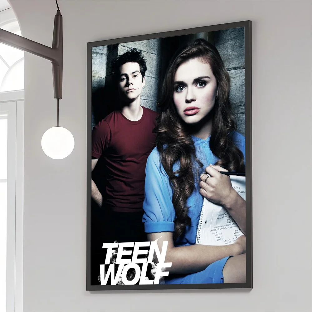 1PC 1PC Teen Wolf TV Show Poster Movie Sticky Posters Retro Kraft Paper Sticker DIY Room Bar Cafe Aesthetic Art Wall Painting