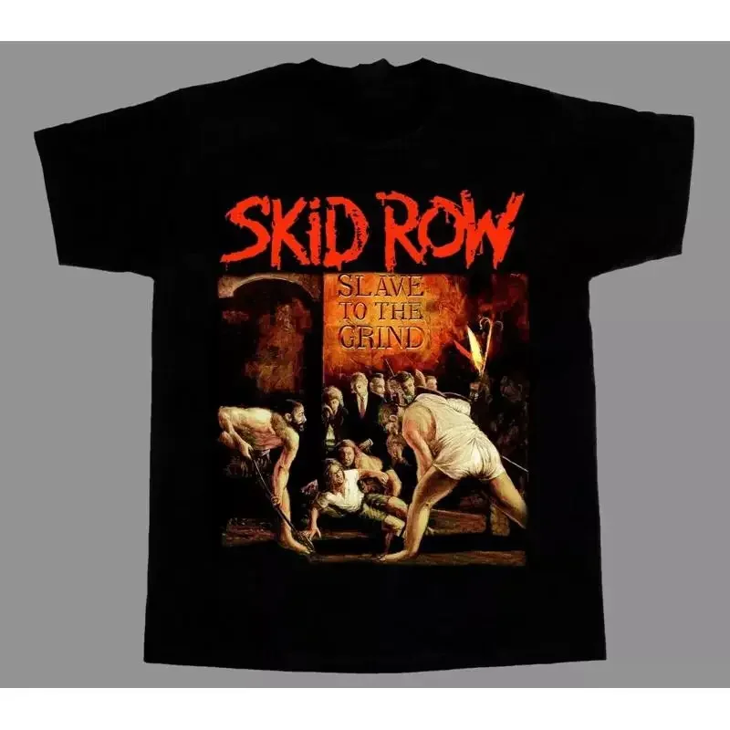 Camiseta do álbum Skid Row Slave to the Grind da nova temporada, tamanho completo S 4XL