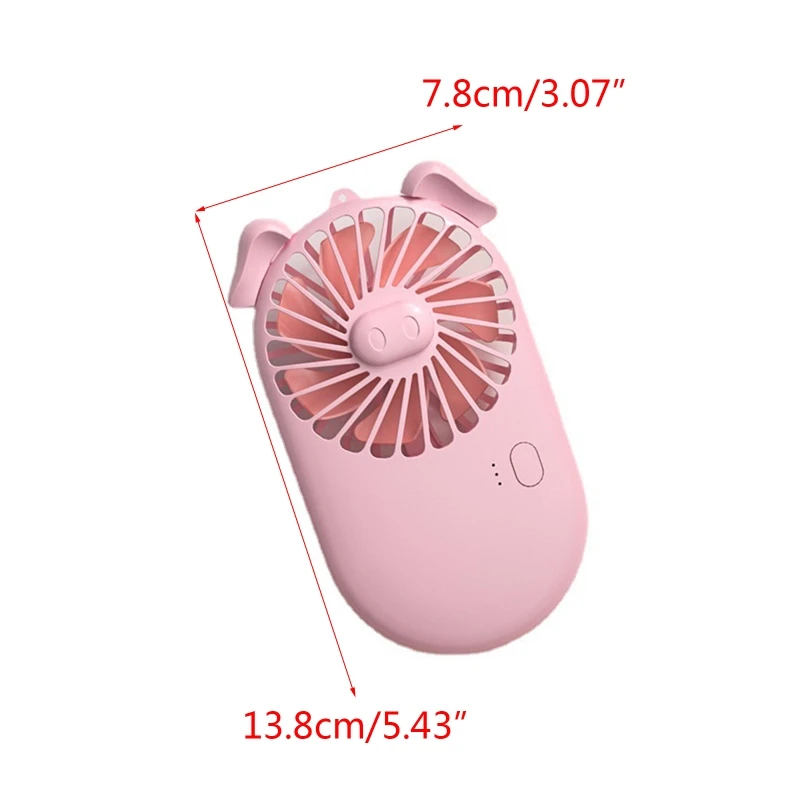 Handheld pessoal mini ventilador usb bolso recarregável ventilador portátil refrigerador ajustável 3 velocidade para escritório ao ar livre transporte da gota