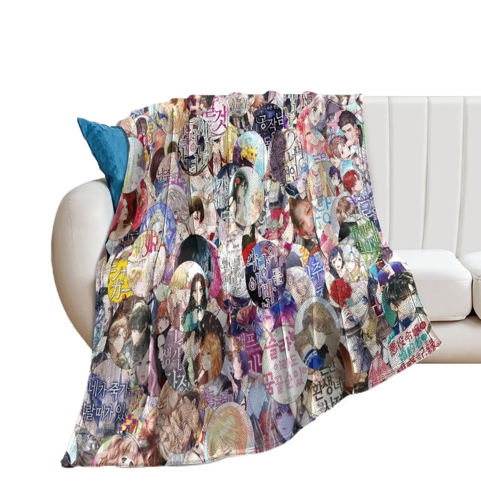 

Manga Throw Blanket Retros Furrys Beach Blankets