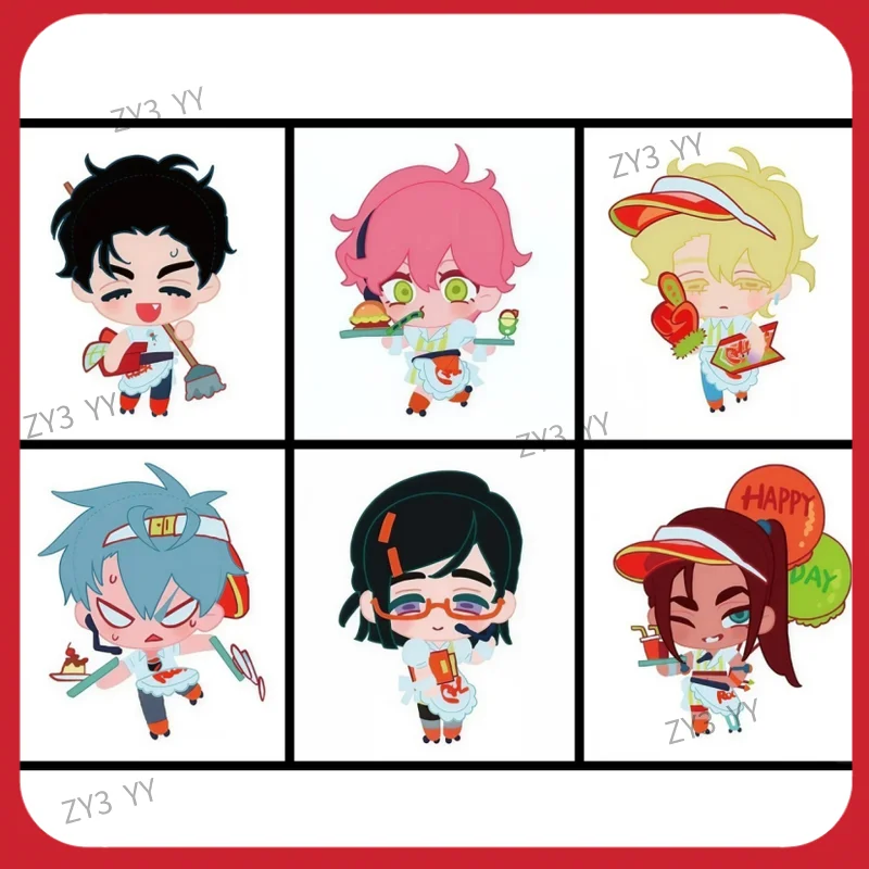 NEW !! Alien Stage 4th Anniversary Roller Star Series 2.5d Plush Pendant Keychain Photocard For Anime Collectors