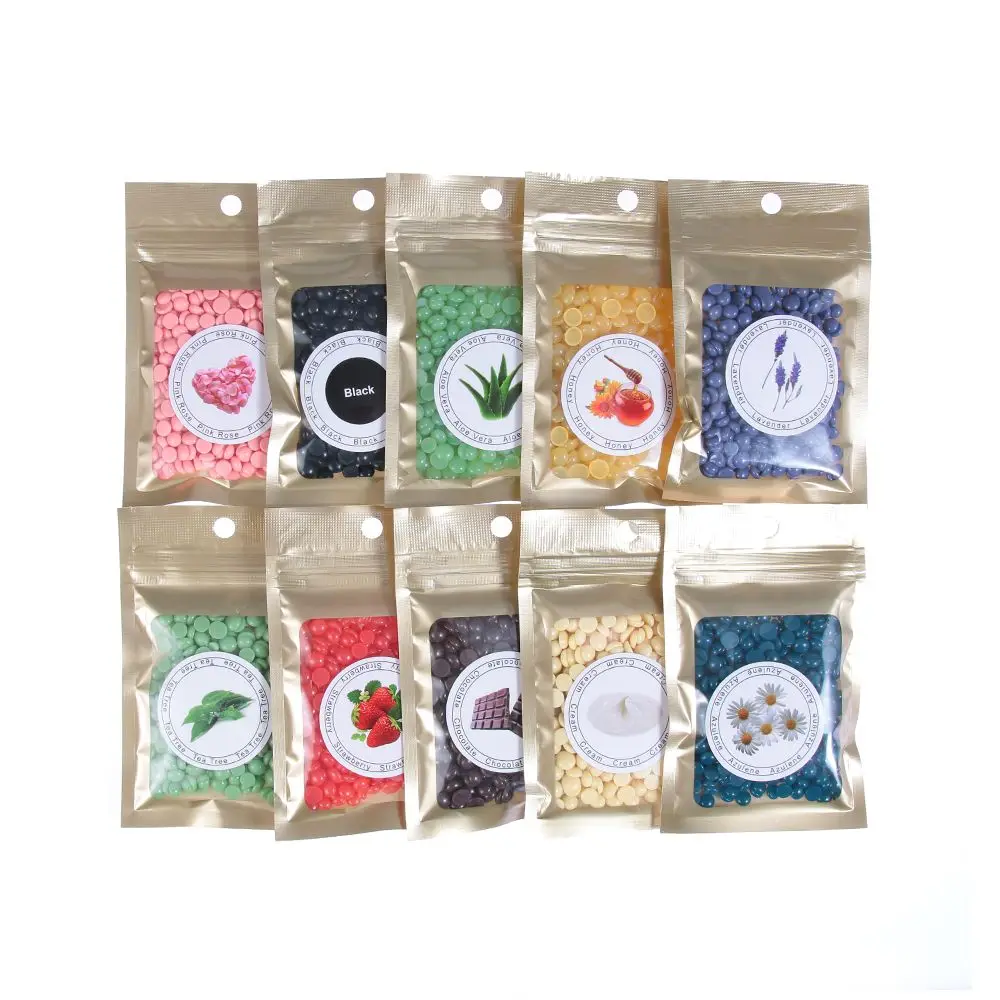 Fashion Multi-flavor No Strop Shaving Hair Removal Film Hard Wax Beans Body Depilatory Wax Hot Film Wax Hair Removal Pellet