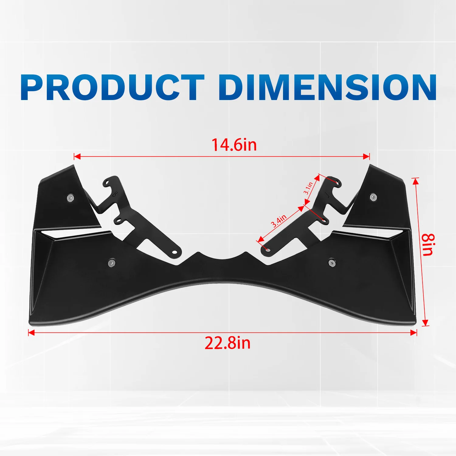 For Suzuki GSX-R1000 GSXR1000 2017-2025 Motorcycle Front Spoiler Aerodynamic Fairing Wind Winglet GP WINGS GSXR 1000 Accessories