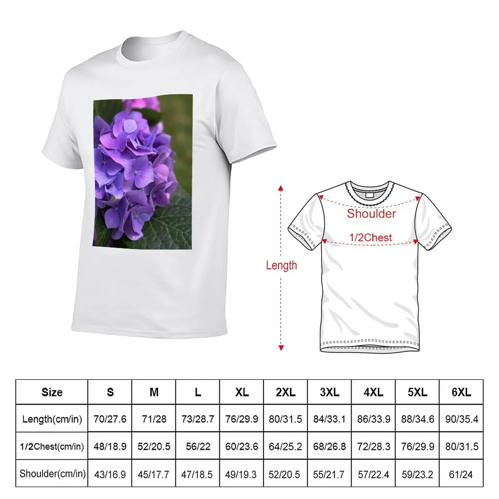 Hydrangea In Mauves And Pinks T-Shirt hippie clothes boys whites tops mens t shirt