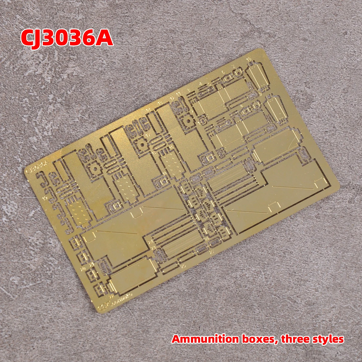 1/35 Fotodetailgetreuer Modellbausatz: Moderne amerikanische Munitionskiste für Sandtisch-Dioramen – Passend für M2 Browning Modifikationsteile – Detail 1