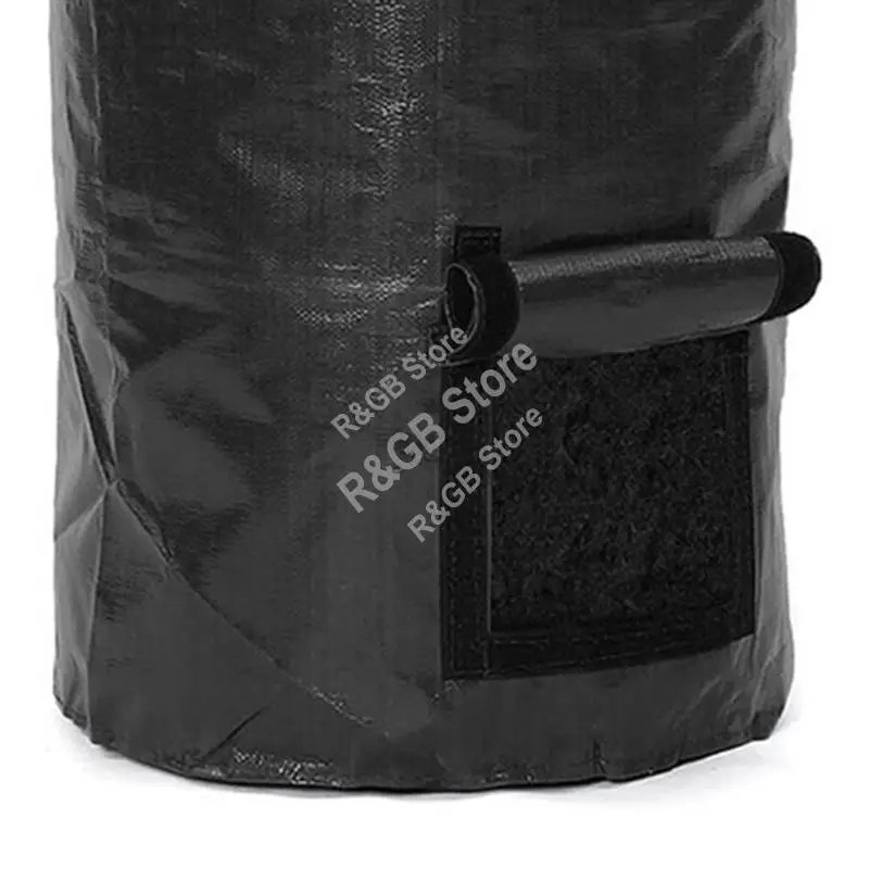 Collapsible Garden Yard Compost Bag With Lid Fertilizer Waste Sacks Composter Ferment Manure Waste Collector Durable-AT48