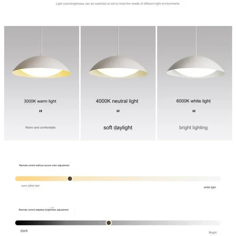SANDYHA Modern Minimalist Pendant Light Eggshell Design Hanging Chandelier for Living Room Dining Bedroom Home Decor Lighting