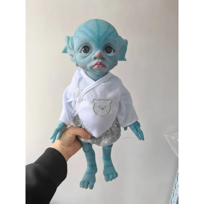 

40CM Reborn Baby Doll Tinky Lifelike 3D Hand Detailed Painting Black Skin Doll