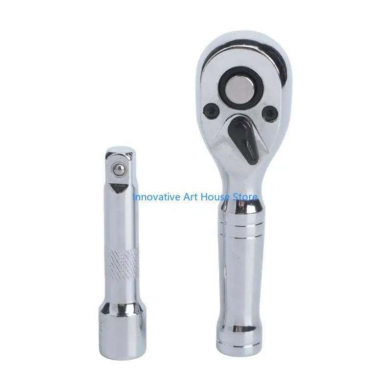 E1PC Household Turning Tool Set with Reach Bar for Daily Use Tasks 1/4 3/8