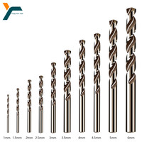 10Pcs HSS M35 Cobalt Drill Bit Multi Function Metal Twist Drill Round Shank 1 1.5 2 2.5 3 3.5 4 4.5 5 6 mm Hole Cutter Tool Part