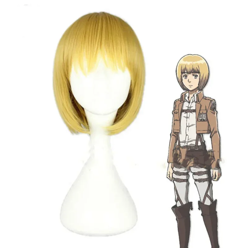 Anime Attack On Titan Shingeki No Kyojin Mikasa Levi Ackerman Eren Jager Armin Arlert Hange Zoe Cosplay Costume Wig FinalSeason4