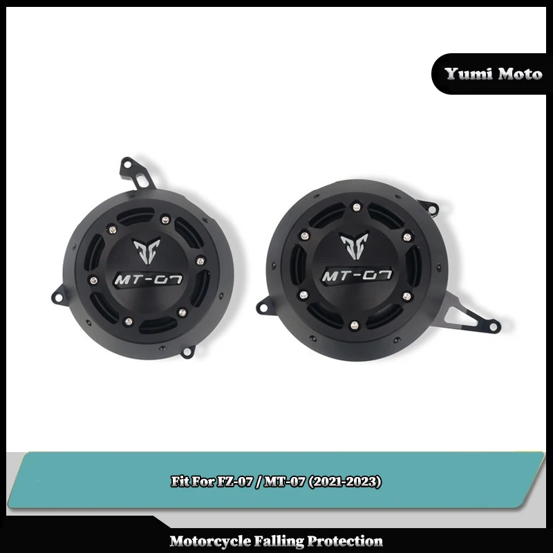 

Fit For YAMAHA FZ07 MT07 FZ-07 MT-07 2021-2023 Motorcycle CNC Aluminum Engine Stator Starter Cover Frame Slider Protector