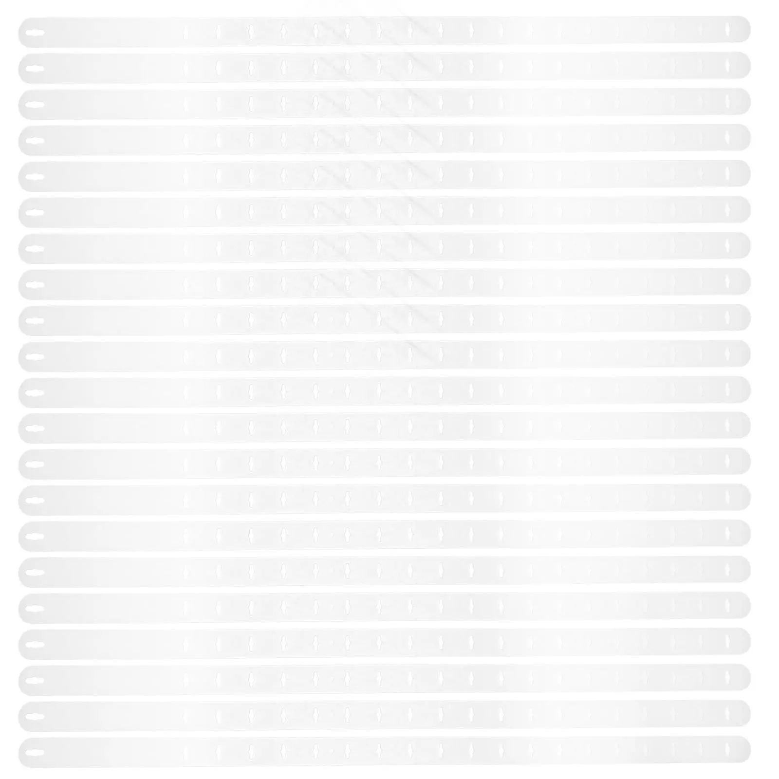

20Pcs Plastic Transparent Hanging Display Strips Non-Slip Clothes Hanger Connector Closet Organizer Wardrobe Hanging Strips