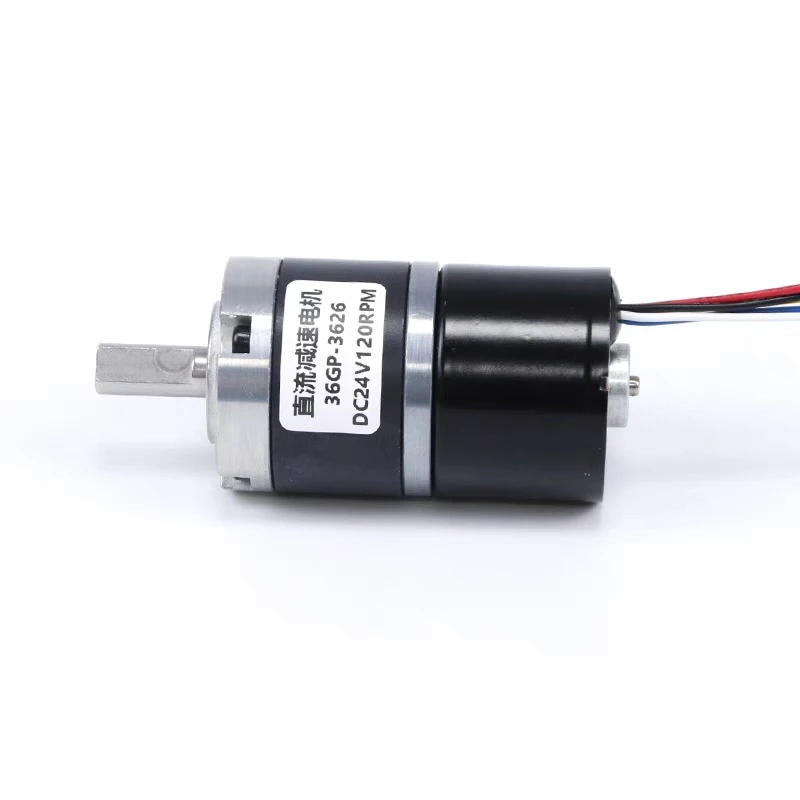 36GP-3626 Planetary Gear Brushless DC Reduction Motor 12V 24V Low-speed 11-1538RPM Speed Regulation Large Torque Small Motor