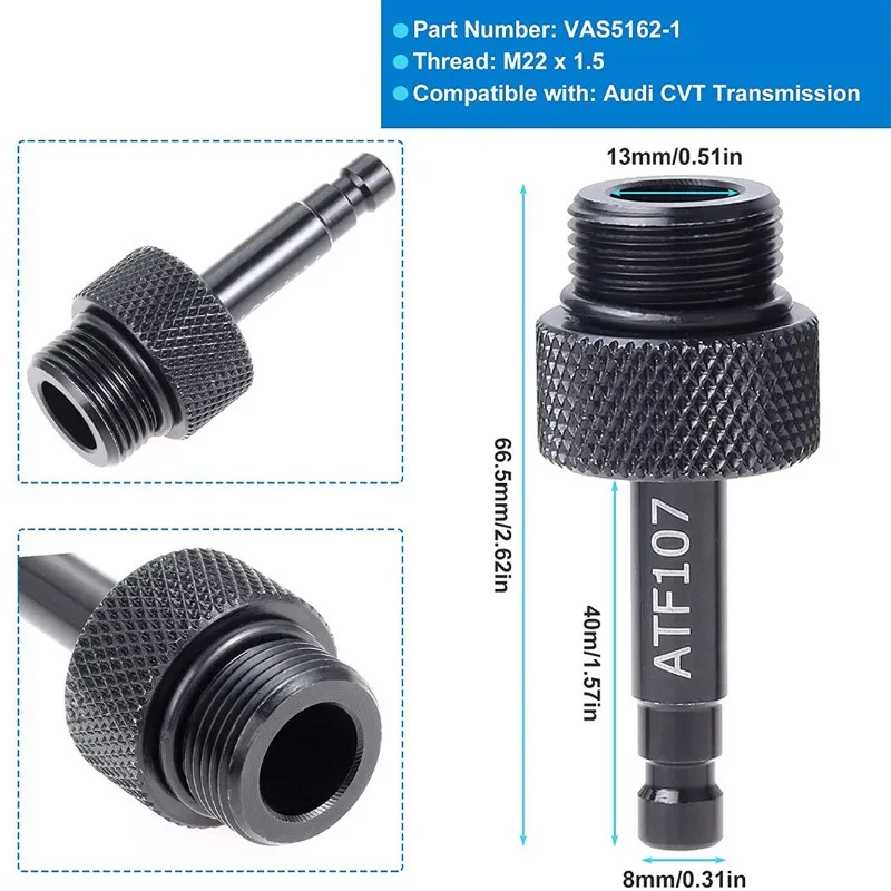 Mtsooning Car Transmission Service Oil Filling Fluid Change Adapter VAS6262-1 1924/1 6262-2 For VW DSG ATF