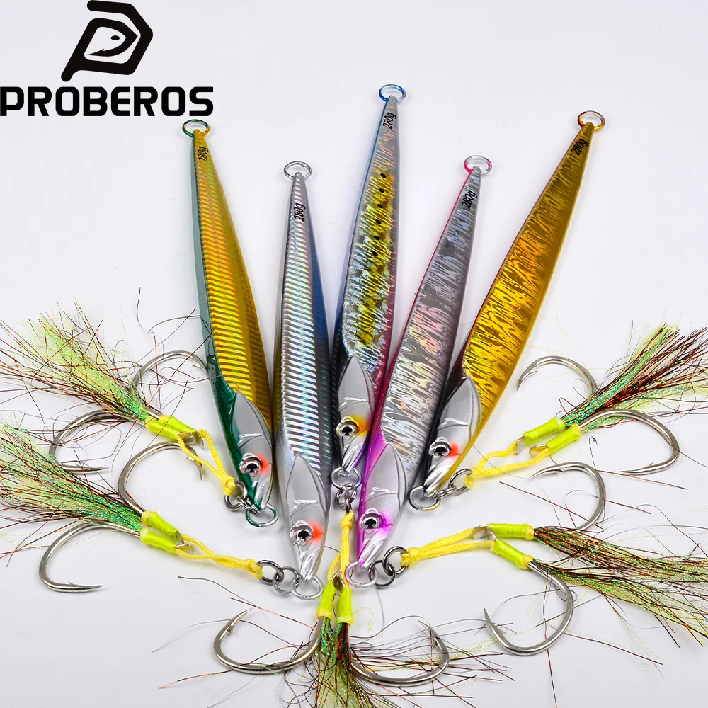 Proberos Vertical Jigging Artificial Lures 1pc Saltwater jigs Speed Jigging Slow Jigging Pitching Lures Jigging Lure Fishing jig