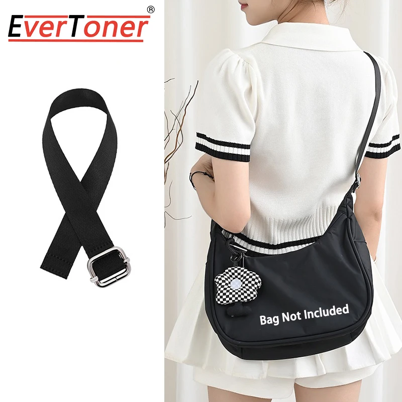 

EverToner Регулируемые нейлоновые ремни для сумки Lul-lemon, сумка для подмышек, женские сумки через плечо, аксессуары, ремень 40/50 см