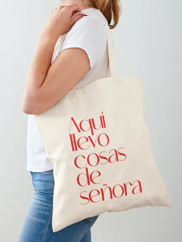 

Here I carry lady's things Tote Bag shoping bag Eco bag bags woman 2025 tote screen