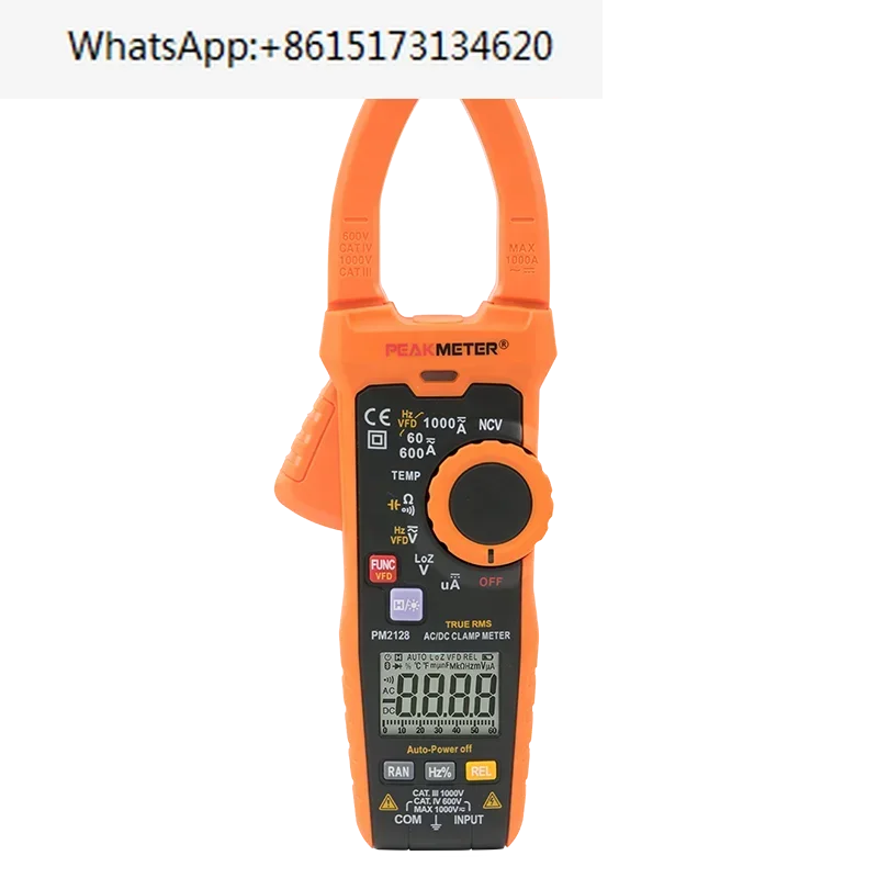 Peakmeter PM2128 Top Quality Auto/Manual Range Multimeter analog With Analogue Bar Graph Display digital aca dca clamp meter