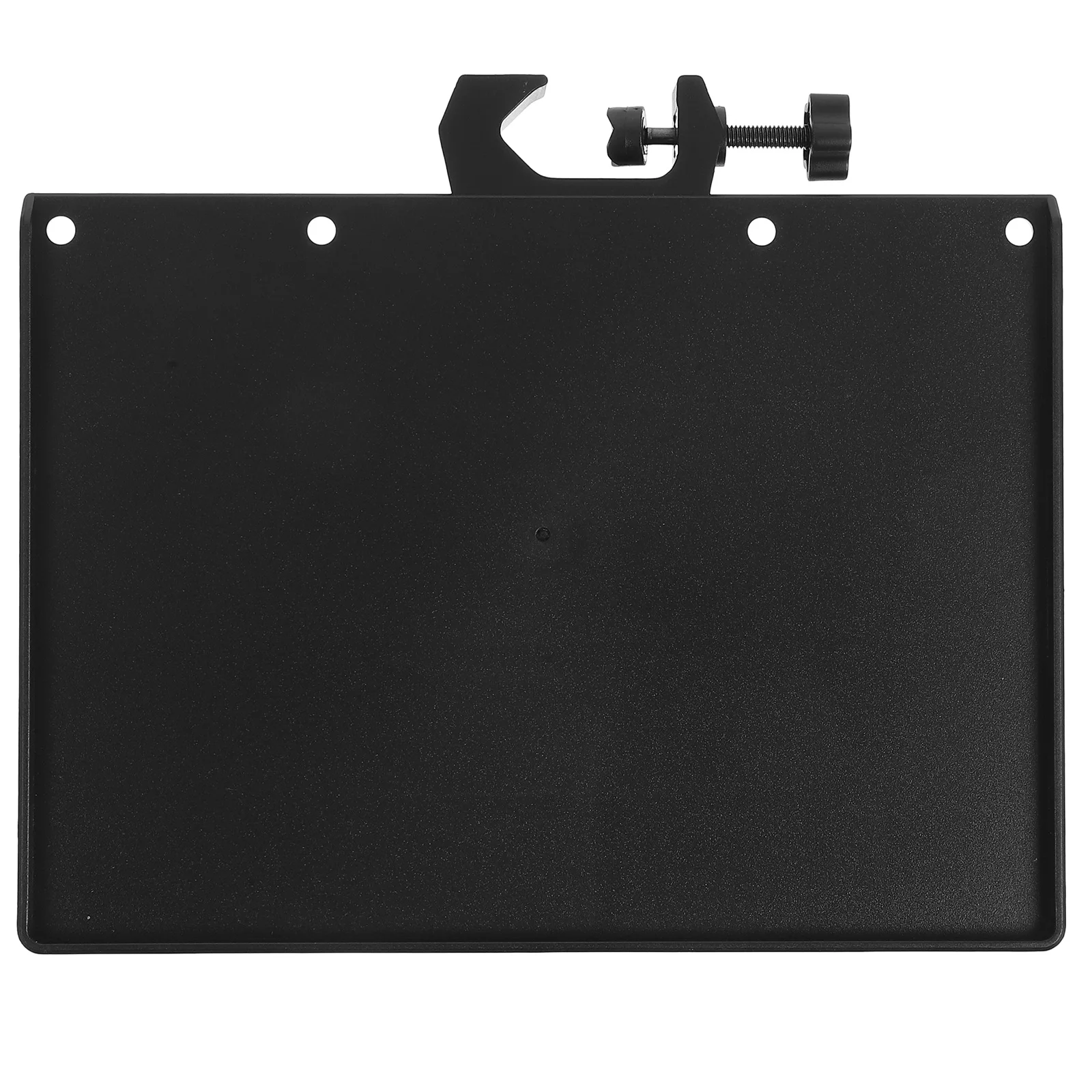 

Mobile Phone Live Broadcast Stand Mic Sound Card Tray Abs Storage Shelf Durable Black Sturdy Thickened Higher Edges Prevent
