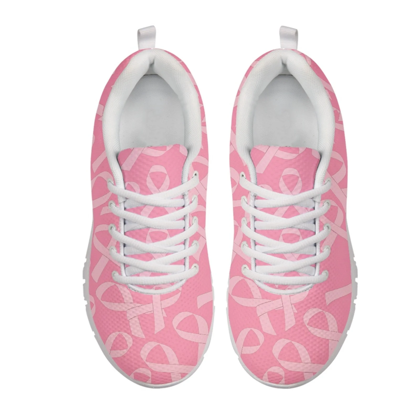 Coloranimal Baseball Bow Print Mesh EVA Sole Womens Athletic Walking Sneakers Anti Slip Sports Tennis Shoes New Design
