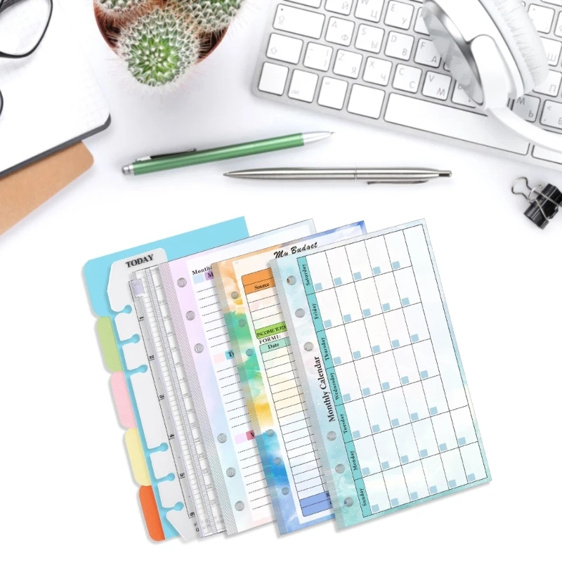 Бумага для сменных вкладышей, вкладыши для переплетного журнала, планировщик бюджета, линованные листы