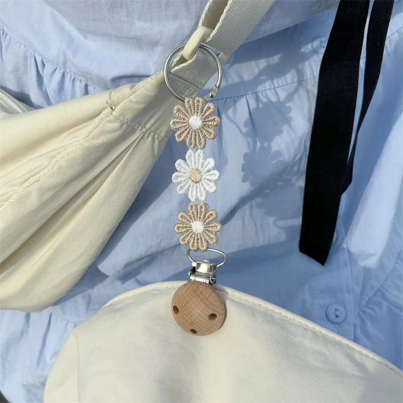 

Little Daisy Pacifier Clips Children's Hat Clip Multifunctional Baby Anti Loss Clip Hanging Clip Nipple Clip