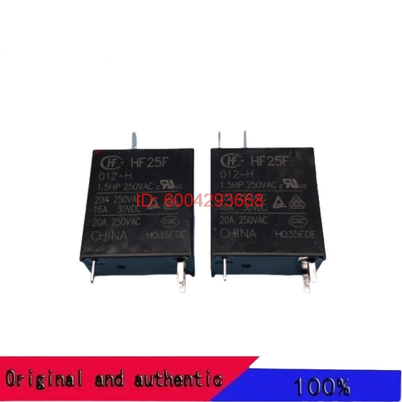 5PCS Relay HF25F-012-H 12V 20A 250VAC 3pin