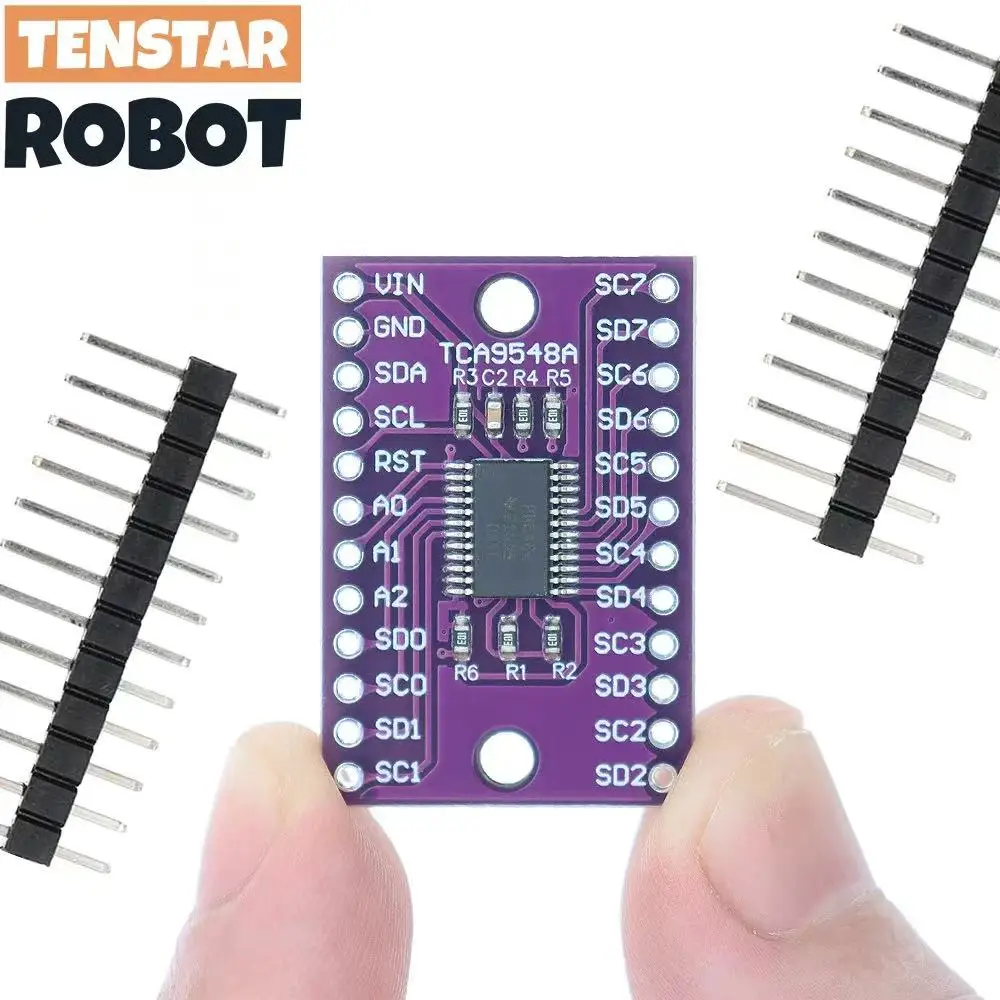 TENSTAR 2 uds TCA9548 módulo de interruptor I2C de 8 canales con reinicio TCA9548A 1 a 8 placa de expansión de Sensor I2C