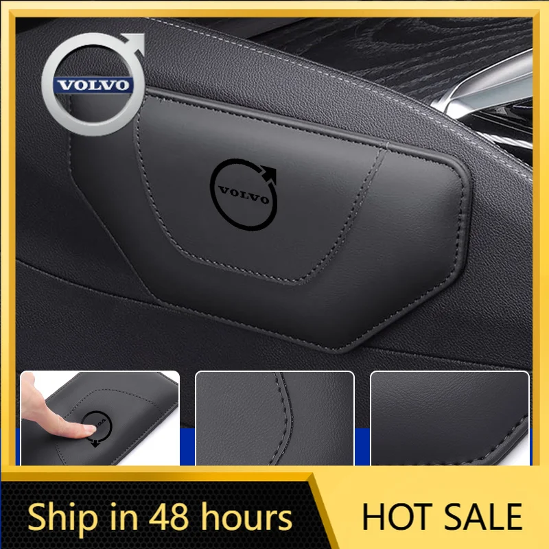 Protector de Cuero para Rodilla y Pierna, Cojín para Reposapiés y Apoyabrazos para Volvo S60 XC90 XC60 C30 C70 XC40 V40 XC70 V70 V60 V50