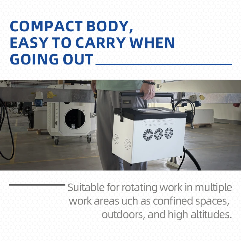 Pulse Air-Cooled Stainless Steel & Metal Fiber Laser Desktop Portable Cleaning Machine-Easy to Operate New