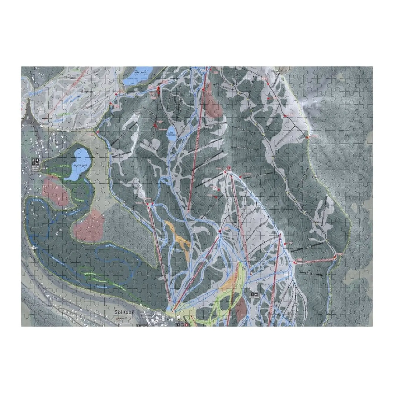 

Solitude Resort Trail Map Jigsaw Puzzle Jigsaw Pieces Adults Toys For Children Customizable Gift Puzzle