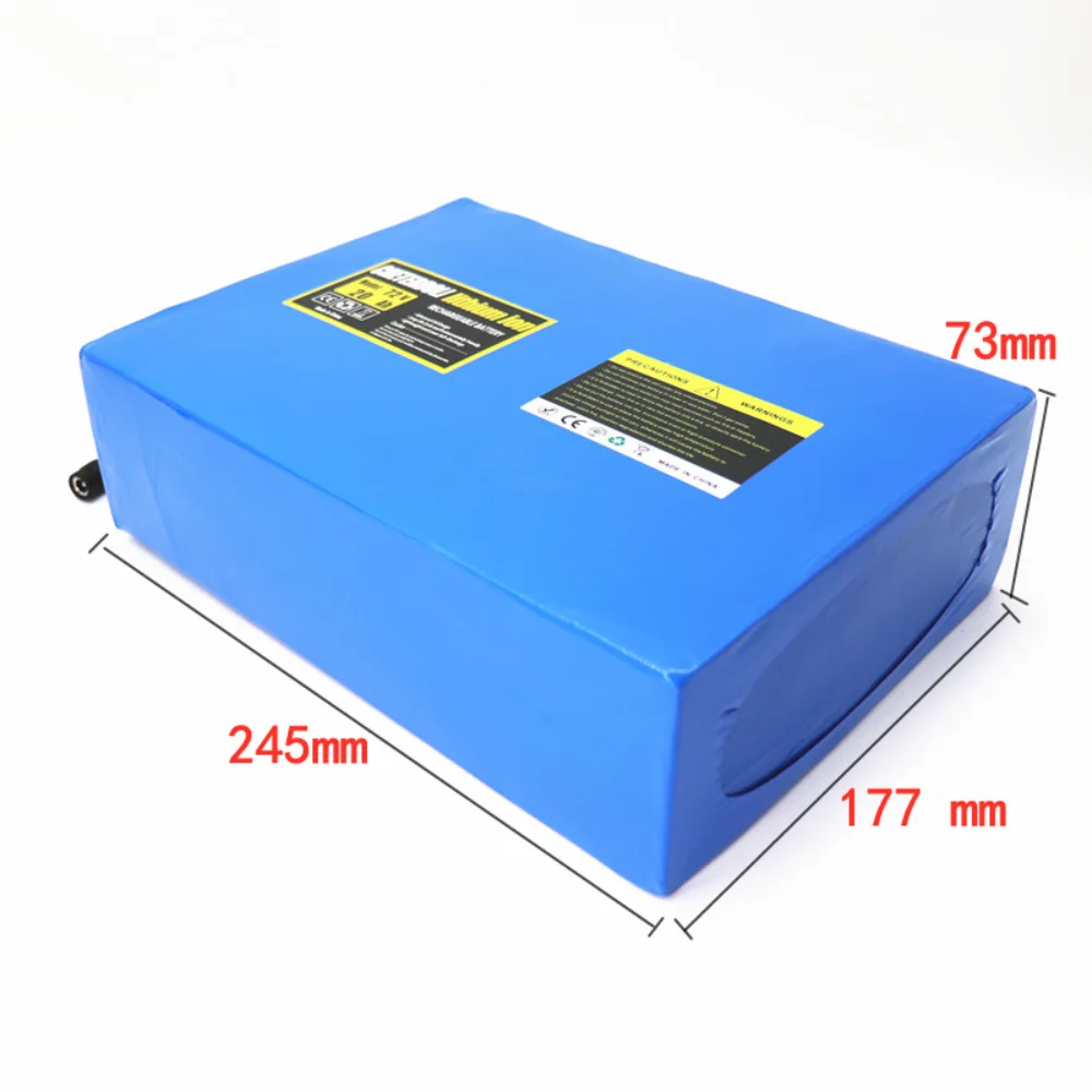 72V 20Ah 21700 lithium battery pack 20S4P 84V electric bicycle scooter motorcycle BMS 3000W high-power battery with 3A charger