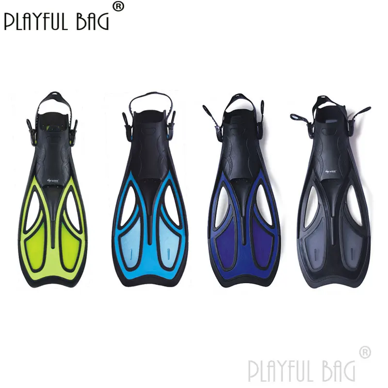 

Playful bag Adult Adjustable Long Flippers Outdoor Diving equipment Professional snorkeling fins E161