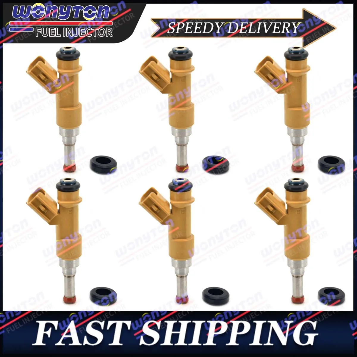 

6Pcs Fuel Injectors 23250-31100 For 2010-2019 Toyota 4Runner Tundra V6 4.0L