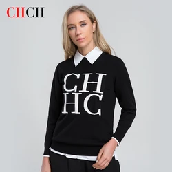 CHCH 2024 New Fashion Casual Women's Sweater Autumn Winter Classic Warm Female Pullover Knitwear Sweatshirt