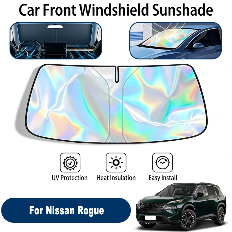 

Windshield Sun Shade For Nissan Rogue Foldable UV Reflective Front Window Sun Protection Cover Accessories