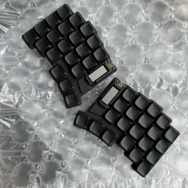 Corne 42 Key Low Profile Split Mechanical Keyboards Ergonomic Custom Zmk Bluetooth Nice View Screen Wireless Split Horn Keyboard