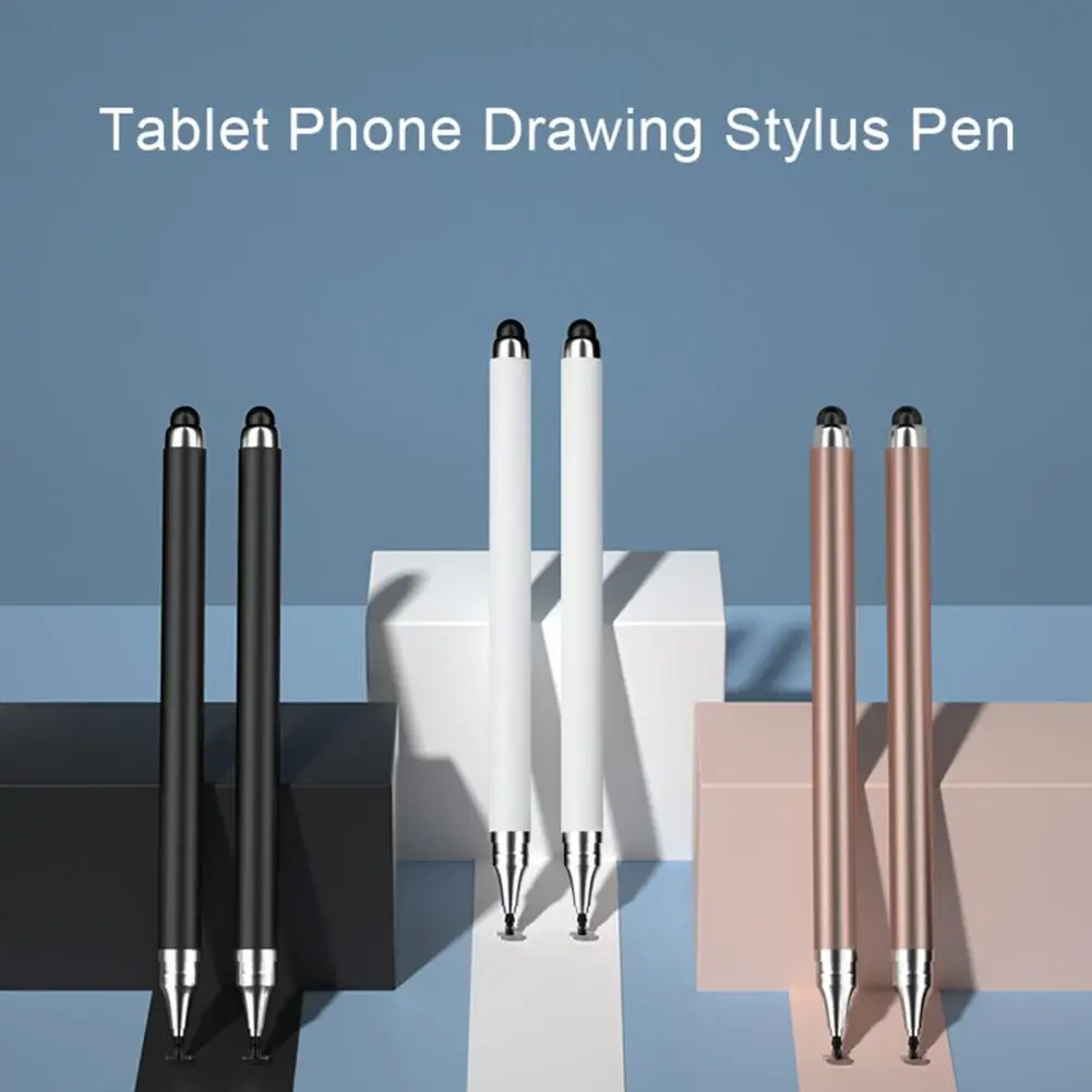 Stylus Pen 2 in 1 Double Headed High Sensitivity Replaceable Nib Precise Drawing Universal Tablet Smart Phone Touch Stylus Offic