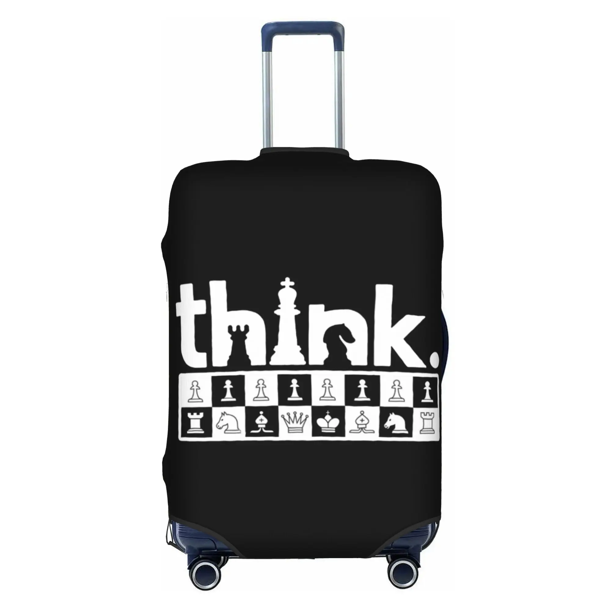Funny Chess Think Luggage Cover Fashion Board Game Lover Suitcase Protector Covers Suit For 18-32 inch
