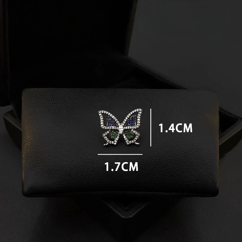 Mini Exquisite Vintage Butterfly Brooch Ins Trendy Stylish Unique Niche Design Women's Suit Accessory Anti-Slip Clip Gifts 5698