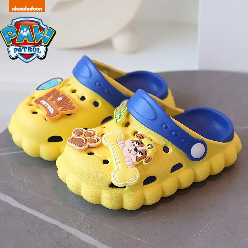 Paw Patrols Cartoon Sandals Children Creative Comfortable Slippers  New Summer Lovely Outdoor Hole Shoes Non-slip Soft Kids Gift