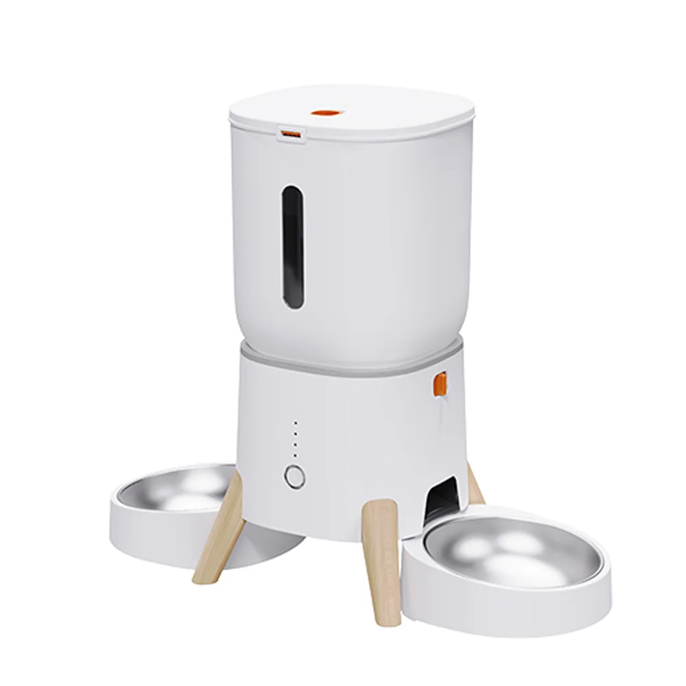 

Programmable Automatic Pet Feeder With APP Remote Control Custom Voice Recorder for Cats and Dogs Multi-Pet Use