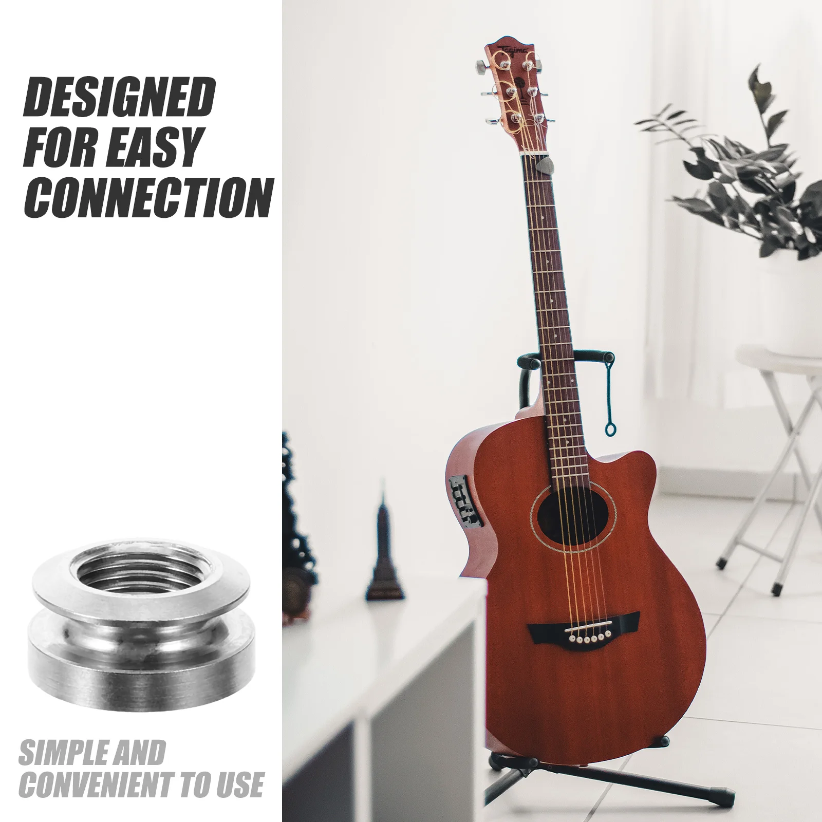 

Tail Cap Guitar Endpin Strap Button 3/8-32 Thread Acoustic Electric Ukulele Bass Replacement Part Instrument Accessory