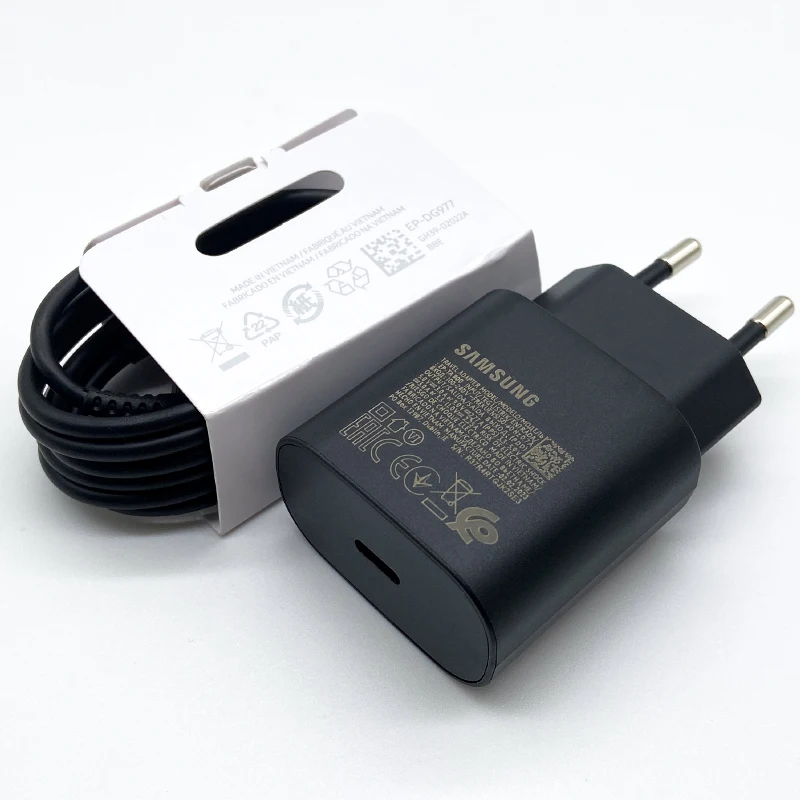 מטען מהיר מאוד Samsung S24 25W PD Usb Type C Adapter Cargador עבור Samsung Galaxy S23 S22 Plus S21 ultra FE A55 A35 M55 A54
