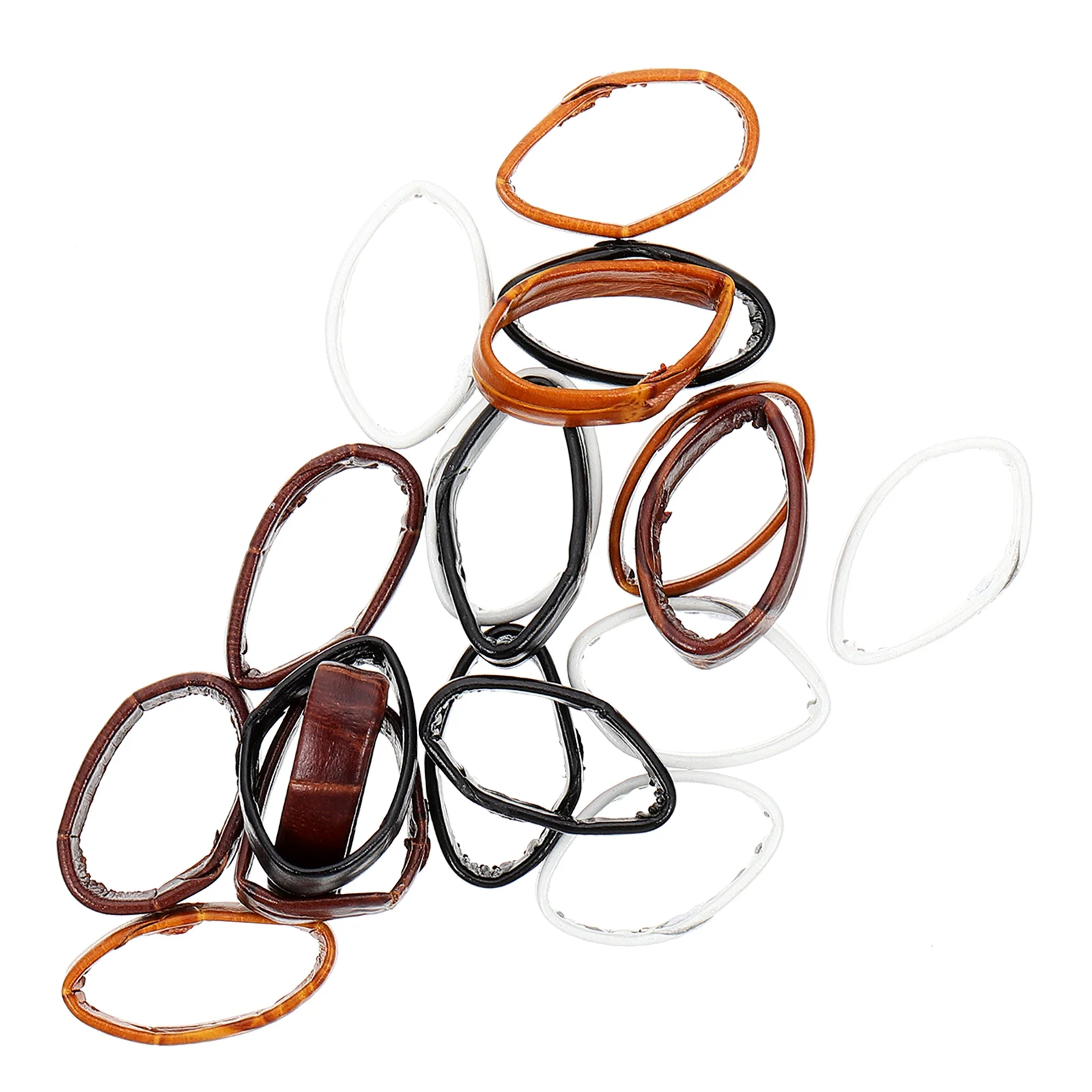 

20pcs Watch Band Rings Smooth Surface Replacement Loops Strap Holders Watch Parts Accessories