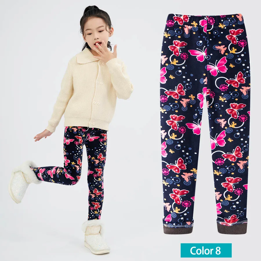 SheeCute Mädchen Winter Warme Hosen Kinder Fleece Gefütterte Leggings für 3-11 Jahre SCW8101