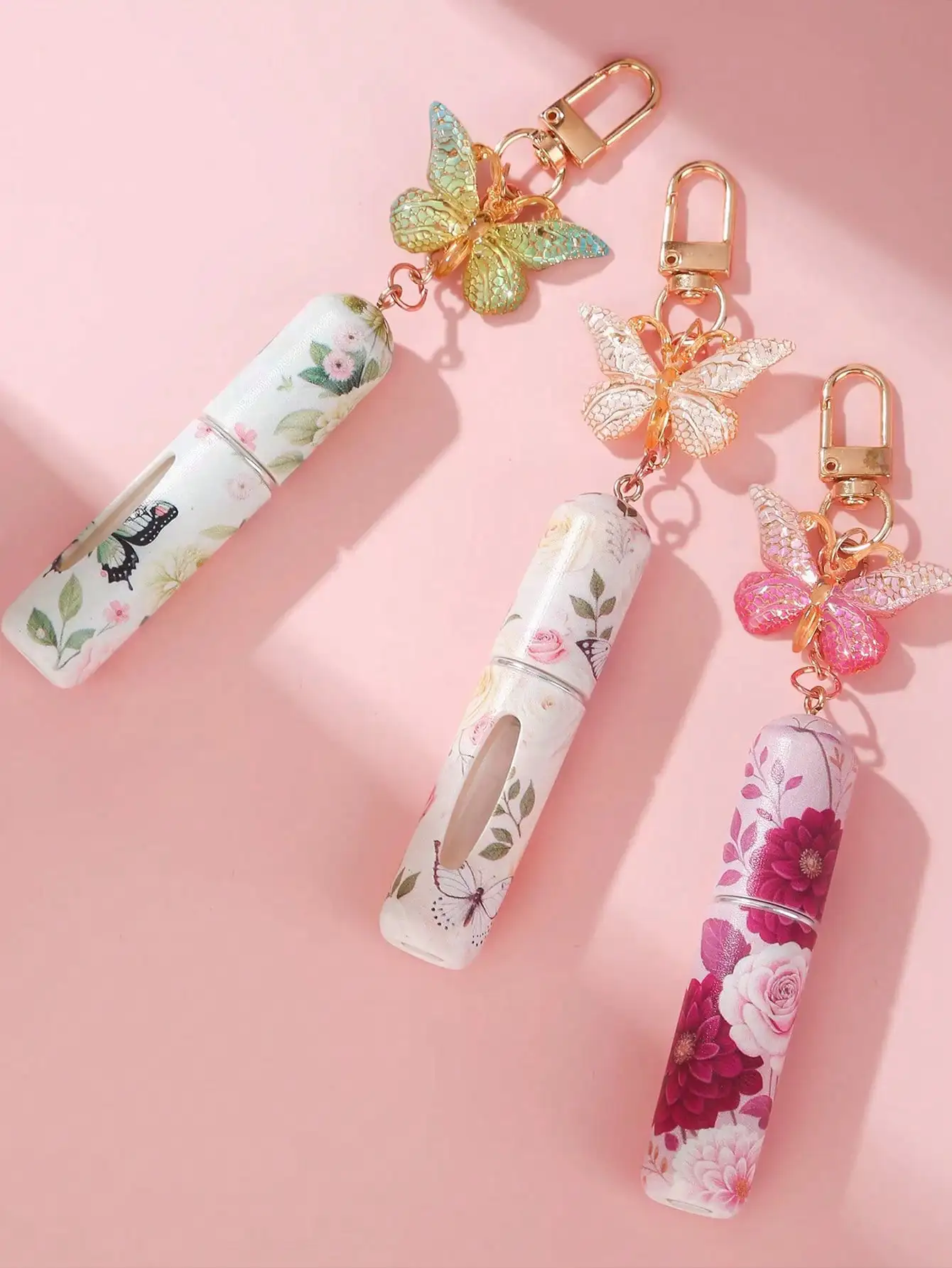 1 x 5 ml Farbverlaufs-Schmetterlings-Parfümzerstäuber – nachfüllbares, auslaufsicheres Reisespray für Touch-Ups unterwegs